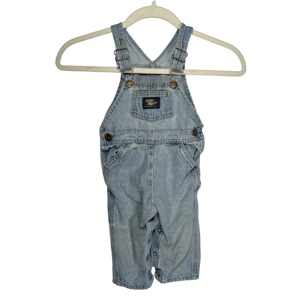 Vintage Baby OshKosh Bgosh Denim Overalls Est. 12 Mos 11